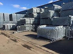 Absperrgitter 134,75 m | Personengitter Top Qualität! Demogitter