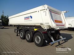Schmitz Semitrailer Tipper Steel half pipe body 27m³