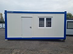 Omegacontainer Sozialcontainer mit eingebauter Küche/Bad/Waschbecken und WC