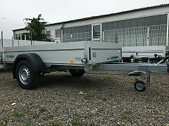 Meyer Tieflader Anhänger Stirnwand klappbar 1300 kg mit 100 Km/h