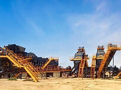 Fabo STATIONARY CRUSHING SCREENG PLANT WITH APRON & WOBBLER FEEDER