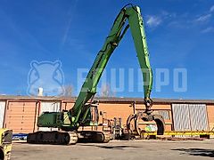 Sennebogen 850R with hydraulic rotating grapple