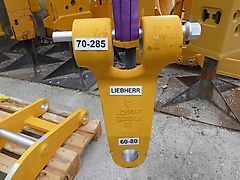 Liebherr - Y-Gelenk Greifergabel - passend zu Hydraulik-Greifer - Bagger-Aufnahme: 70-285 mm Außenmaß - Greiferaufnahme unten 60 mm - Bagger: 14-24t