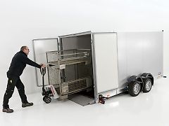 vezeko Koffer-Absenkanhänger 177x395cm Höhe:210cm 3,5t|silber