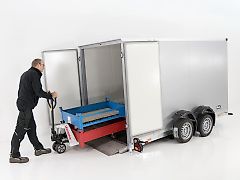 vezeko Koffer-Absenkanhänger 157x343cm Höhe:190cm 2,7t|silber